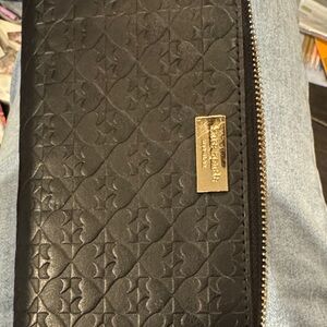 Kate Spade Black Embossed Wallet
